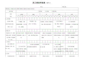员工绩效考核表（KPI）.docx