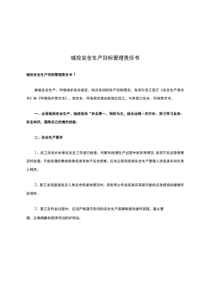 城投安全生产目标管理责任书.docx