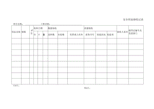 劳动保护用品验收记录表.docx
