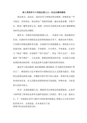 公立学校深入贯彻学习十四届全国人大一次会议心得体会感悟（4份）.docx