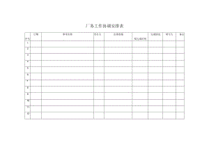 厂务工作协调安排表.docx