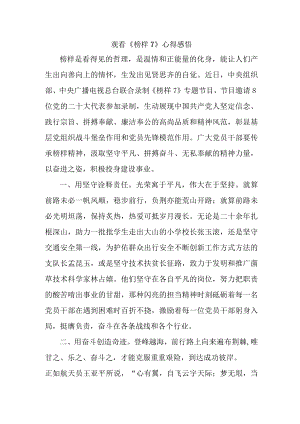 国企单位党员干部观看《榜样7》个人心得感悟（新编6份）.docx