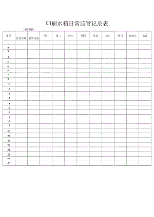 印刷水箱日常监管记录表.docx