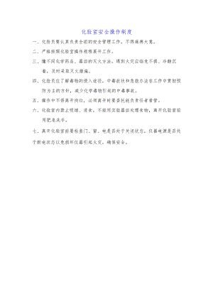 化验室安全操作制度.docx