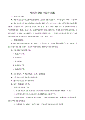 喷漆作业岗位操作规程.docx