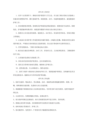医院APN班工作职责.docx