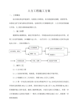 土方工程施工方案.docx