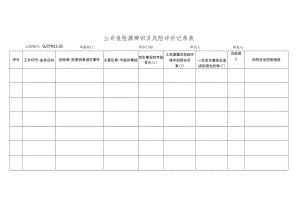 危险源辨识原始记录表.docx