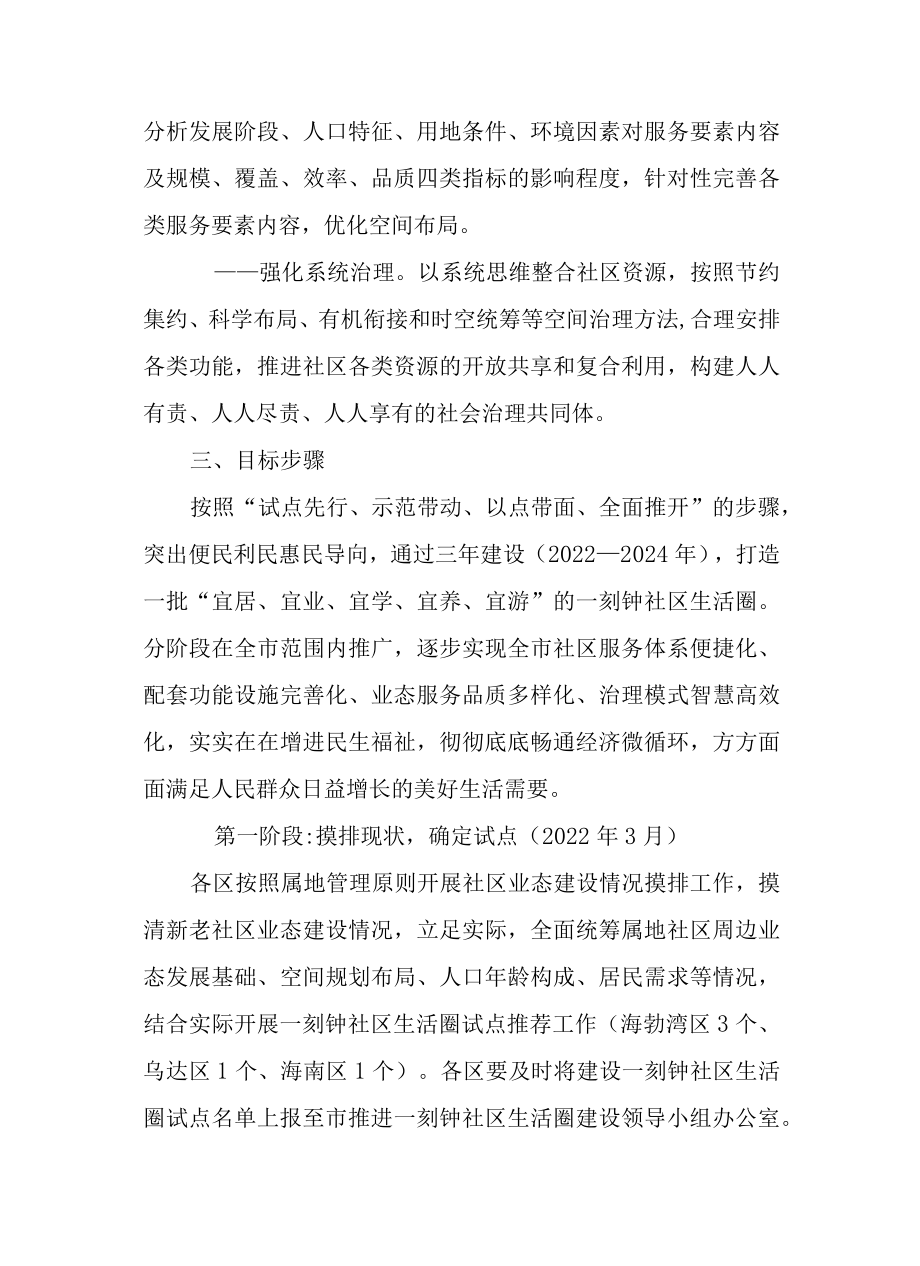 关于加快推进一刻钟社区生活圈建设工作的实施方案.docx_第3页