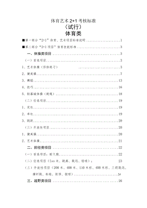 体育艺术2 1考核标准.docx