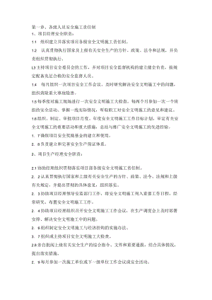 各级人员安全施工责任制.docx