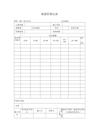 地基钎探记录.docx