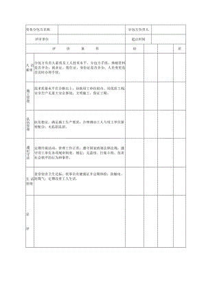 劳务分包方年终评审记录.docx