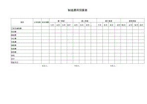 制造费用预算表.docx