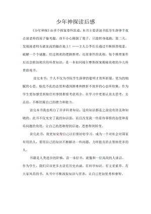 少年神探读后感.docx