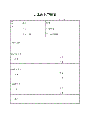 员工离职申请表.docx