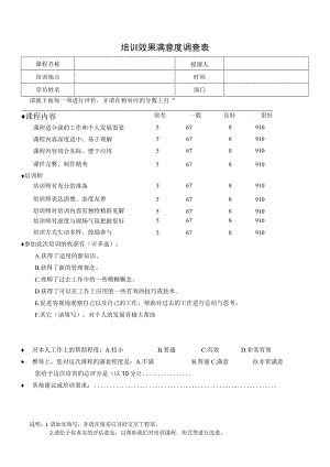 培训效果满意度调查表.docx