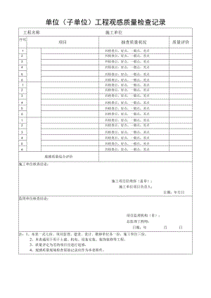 单位工程观感质量检查记录.docx