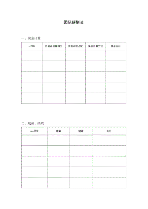 团队薪酬法（空表）.docx