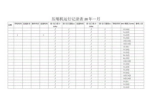 压缩机运行记录表.docx