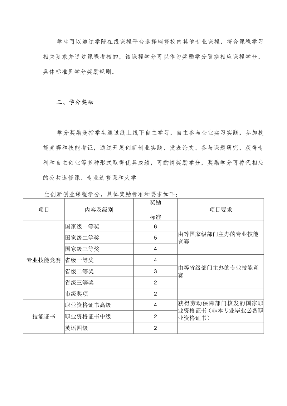 学院关于课程免修及学分奖励的实施细则(修订).docx_第3页