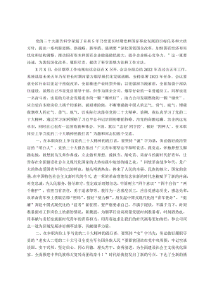 党的二十大精神学习体会发言.docx