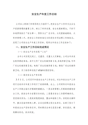 安全生产年度工作总结.docx