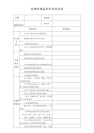 地铁疫情防控监督检查表.docx