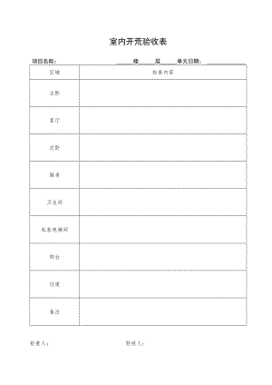 室内开荒验收表.docx