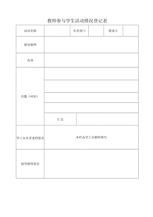 教师参与学生活动情况登记表.docx