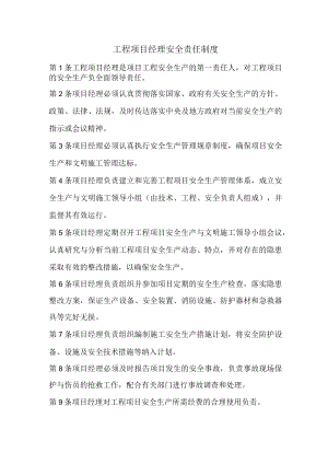 工程项目经理安全责任制度.docx