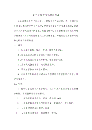 安全质量标准化管理制度.docx