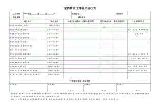 室内精装工序移交验收表.docx