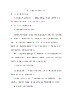 施工总进度表与网络计划图 .docx