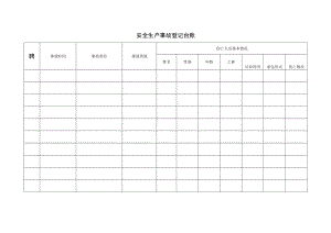 安全生产事故登记台账.docx