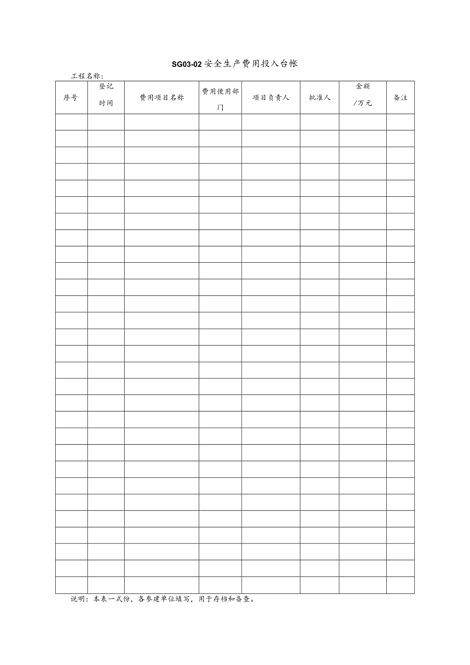 安全生产投入统计表模板.docx_第1页