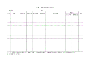 易燃、易爆危险物品登记表.docx