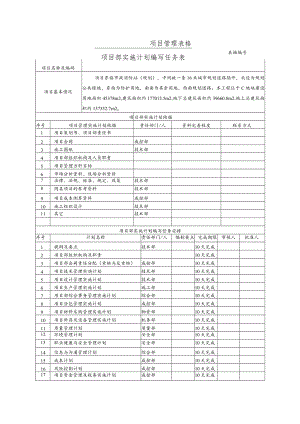 实施计划书编写任务表.docx