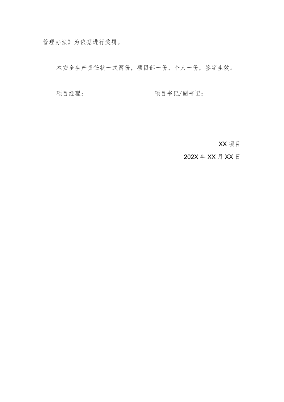 建筑施工项目书记 副书记安全生产责任状.docx_第2页