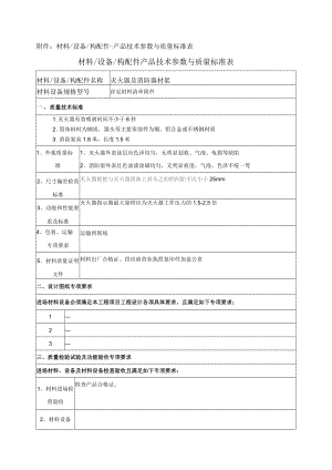 技术质量标准（灭火器、消防架）.docx