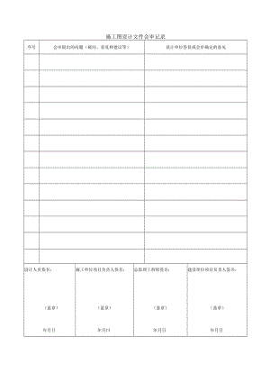 施工图设计文件会审记录.docx