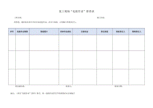 建筑施工“危险作业”排查表.docx