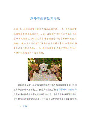 意外事故的处理办法.docx