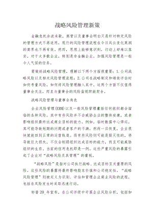 战略风险管理新策.docx