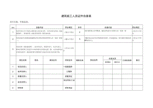 建筑施工人员证件自查表.docx