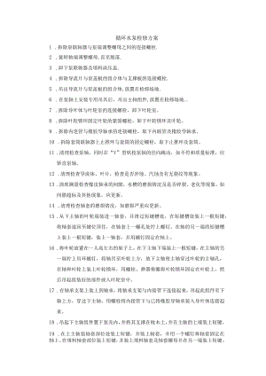 循环水泵检修方案.docx
