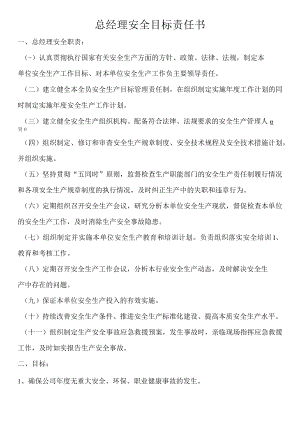 总经理安全目标责任书.docx