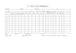 年季度月已完工程数量报审表.docx