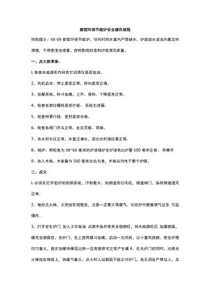 新型环保节能炉安全操作规程.docx