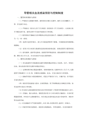 导管相关血流感染预防与控制制度.docx